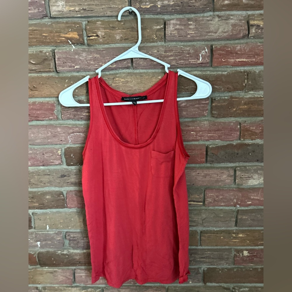 White House Black Market Red Tank Top